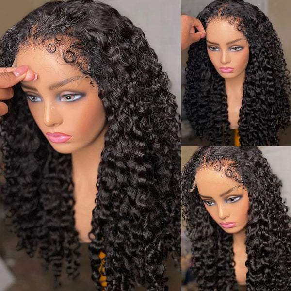 4C Edges Hairline Deep Wave 7×6 13×4 Lace Front Wig Glueless Lace Wig