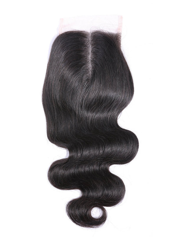 Body Wave Virgin Hair Natural Color 4x4 Lace Closure, 5x5 Lace Closure