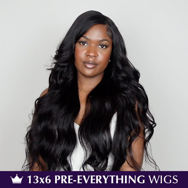 Pre-Everything | Invisible Knot Ready To Wear Body Wave/Deep Wave/Loose Deep Wave/Straight/Water Wave Wig Lace Frontal Wigs Pre Cut Wigs