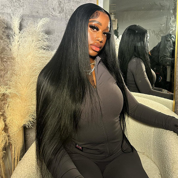 PREMAX | 5x5 HD Lace Closure Wigs 100% Human Hair Transparent Lace Wigs Pre-Plucked With Natural Hairline