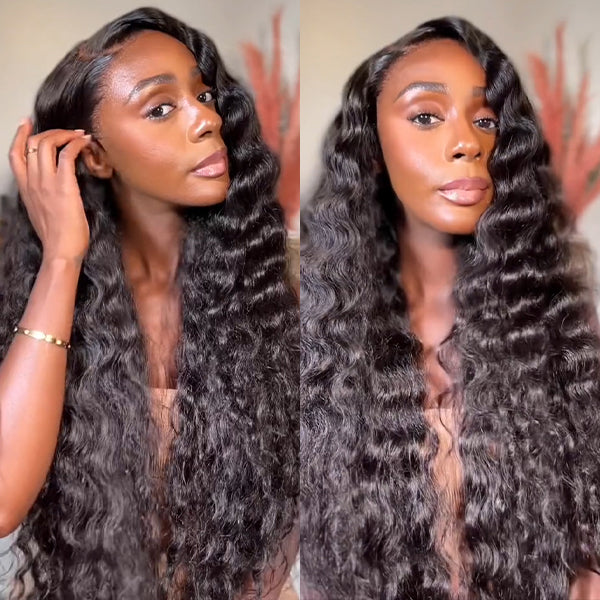 Pre Plucked HD Lace Wigs Loose Deep Wave Brazilian Virgin Human Hair Lace Front Wigs for Women Natural and Realistic Lace Frontal Wigs