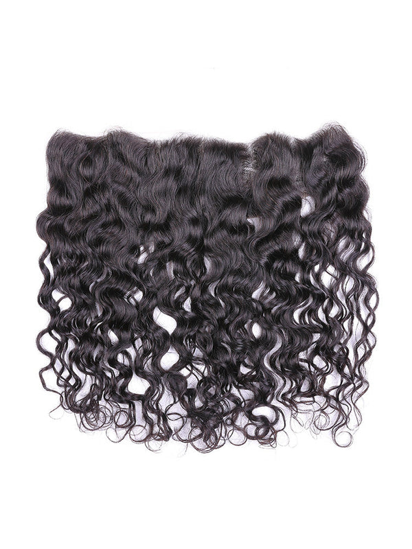 Natural Wave Virgin Human Hair 13x4 Lace Frontal Natural Black