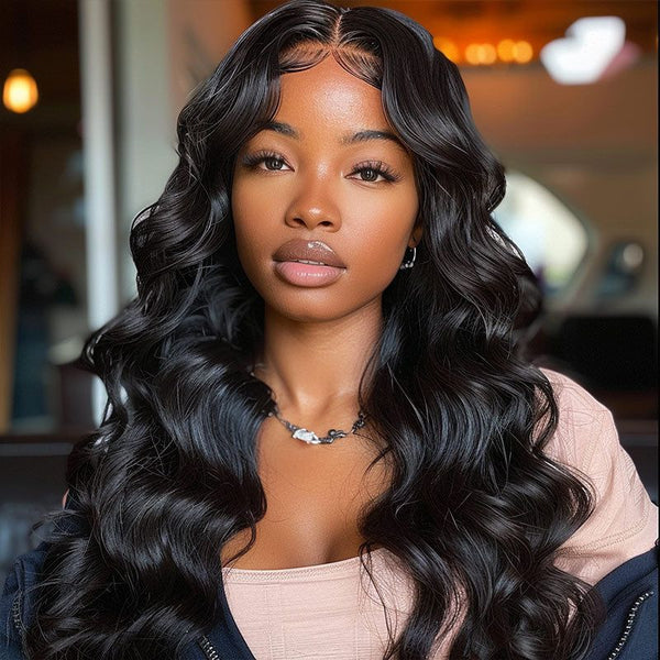 PartingMax Glueless Wigs 7x6 HD Lace Closure Wigs Loose Body Wave PartingMax C Part Human Hair Wigs Pre Plucked