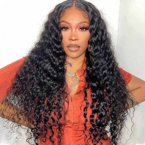 Pre-Everything | Invisible Knots Loose Deep Wave Wig Glueless Wigs 13x6 Lace Frontal Wigs Pre Cut Wigs